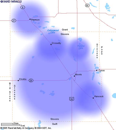 Donnelly coverage map